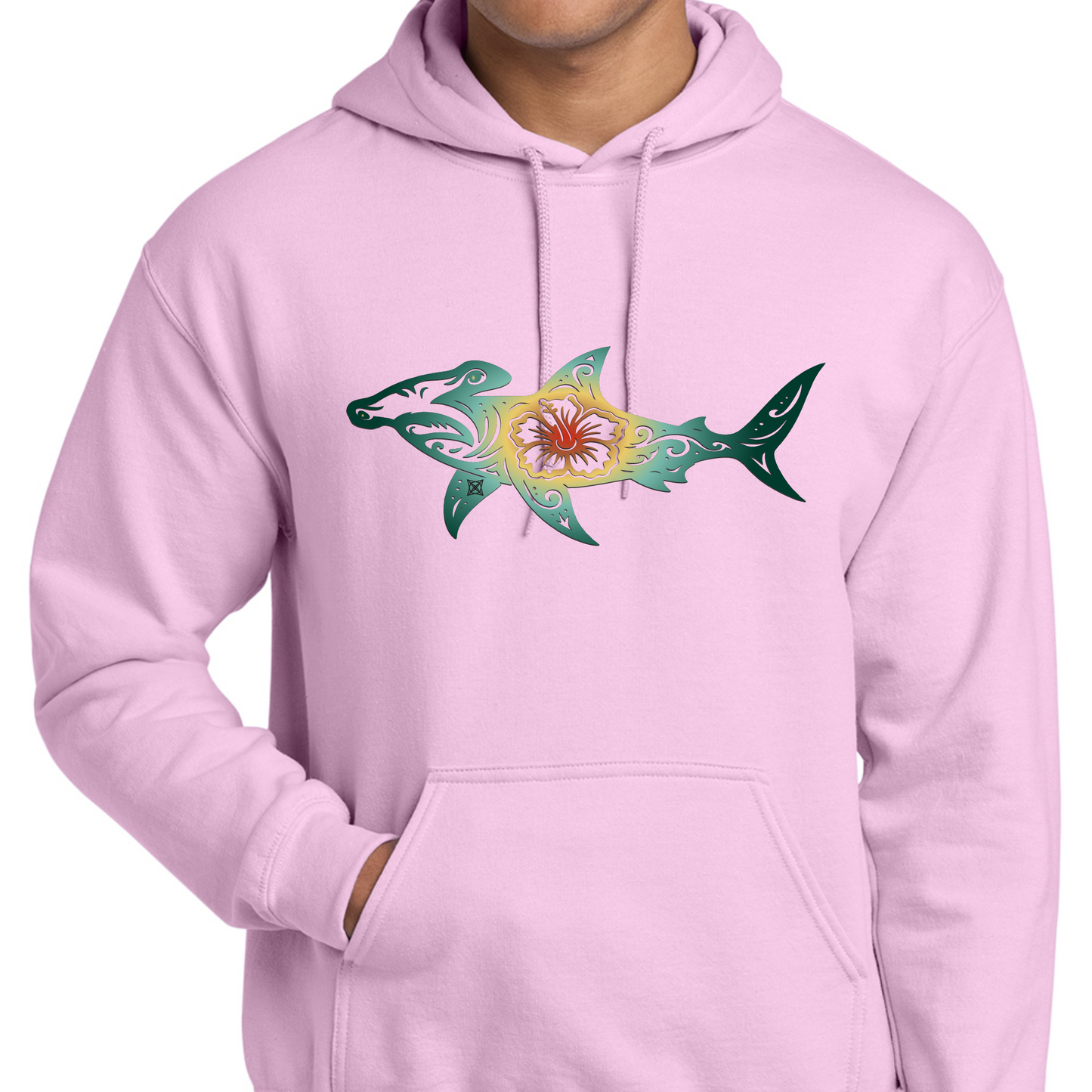 Hibiscus Hammer Head Shark Swag X Hoodie