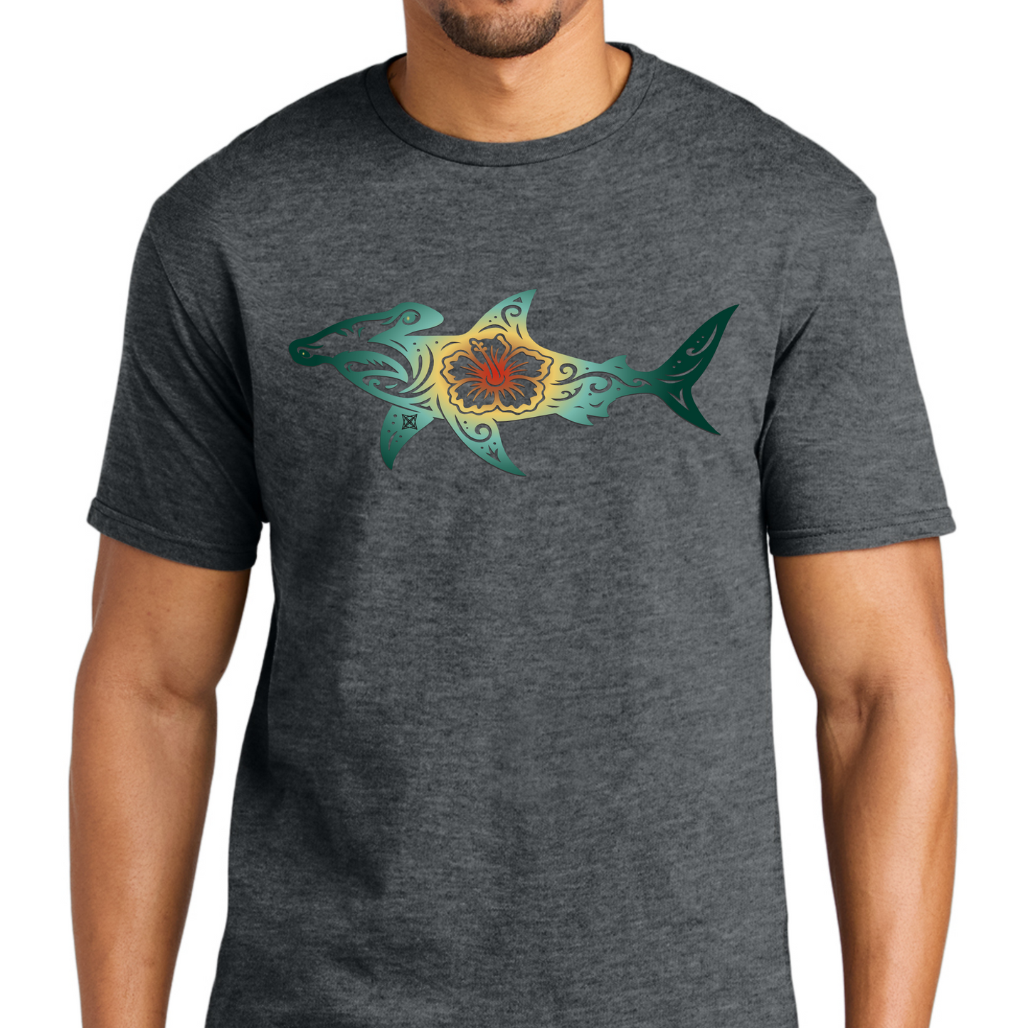 Hibiscus Hammer Head Shark Swag X T-shirt