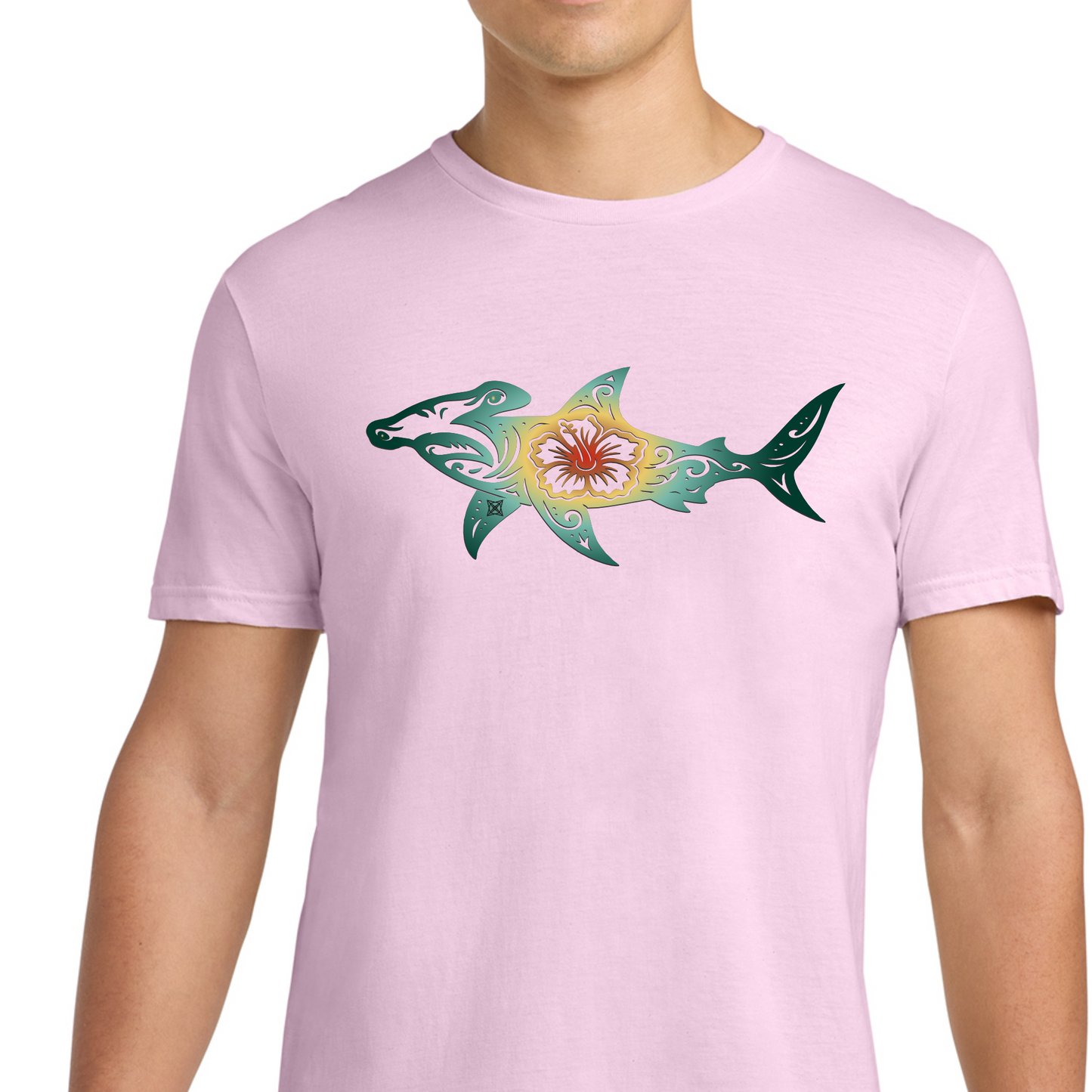 Hibiscus Hammer Head Shark Swag X T-shirt