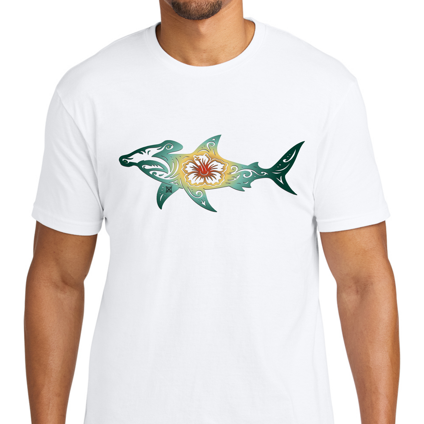 Hibiscus Hammer Head Shark Swag X T-shirt
