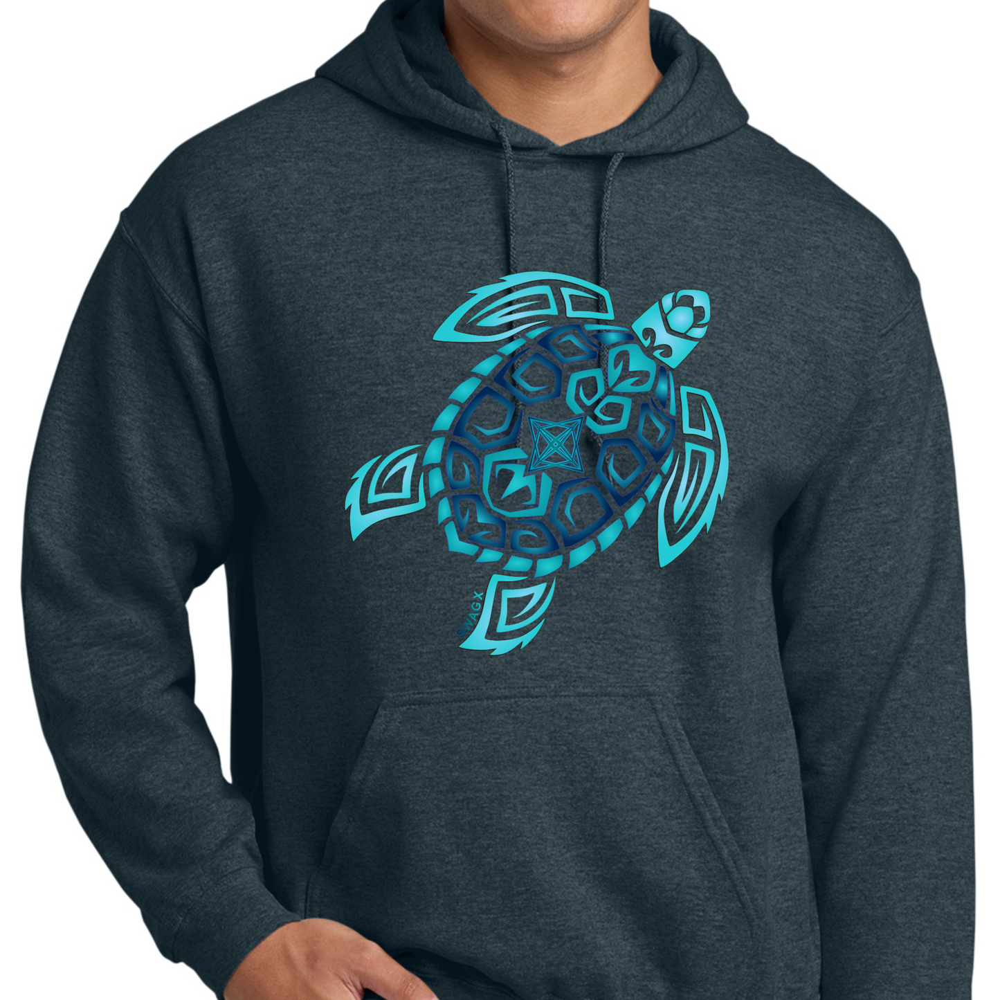 Teal Turtle Swag X Hoodie