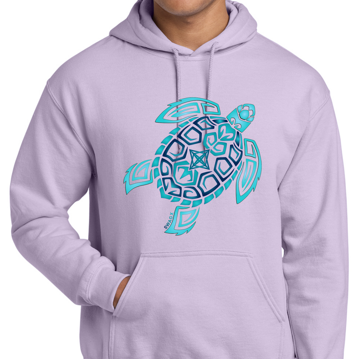 Teal Turtle Swag X Hoodie