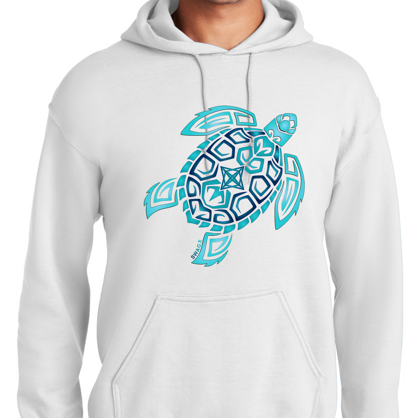 Teal Turtle Swag X Hoodie