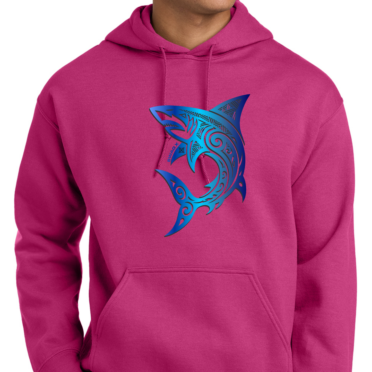 Blue Great White Shark Swag X Hoodie