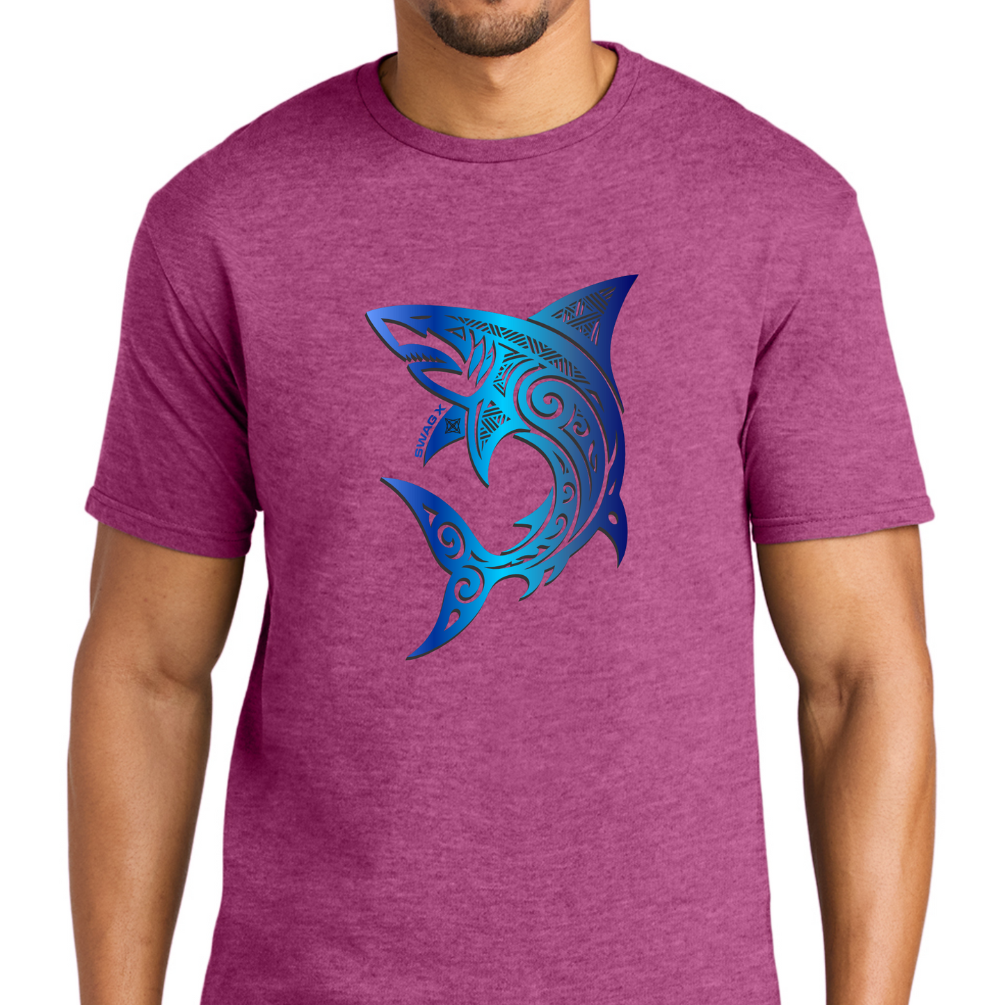 Blue Great White Shark Swag X T-shirt