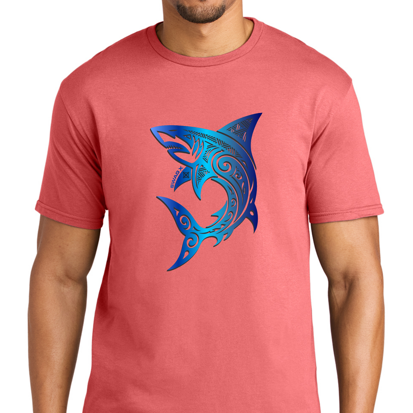 Blue Great White Shark Swag X T-shirt