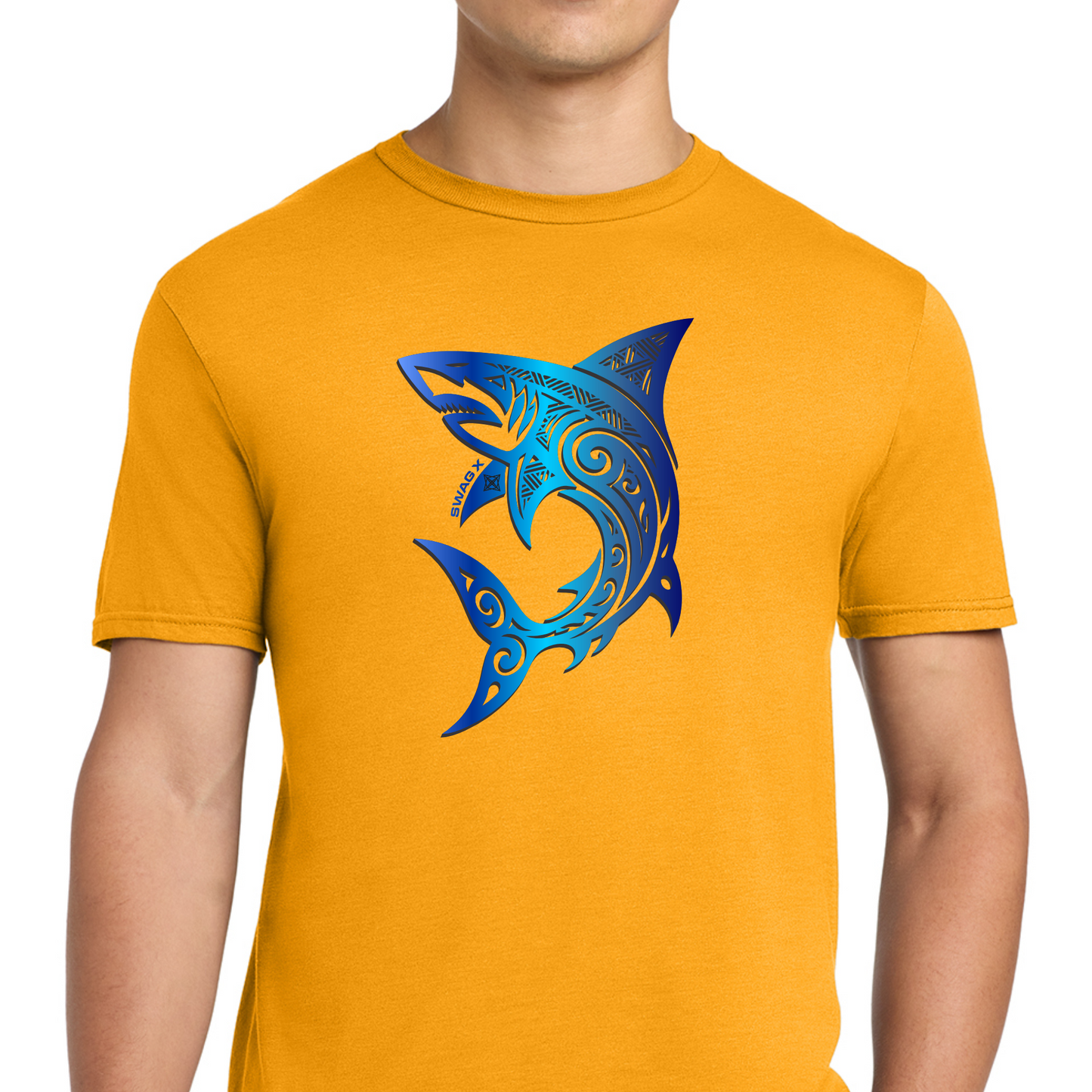 Blue Great White Shark Swag X T-shirt