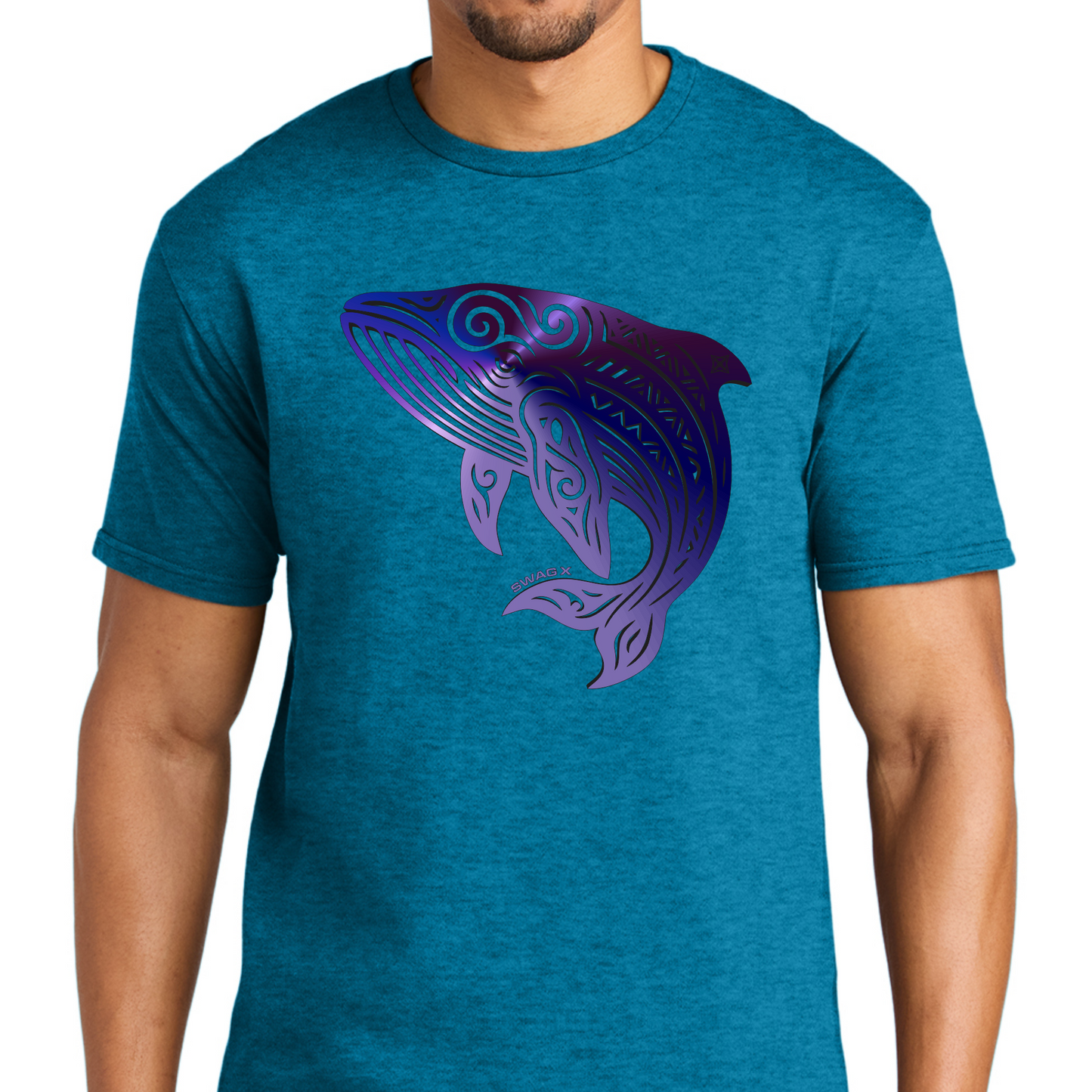 Purple Gem Humpback Whale Swag X T-shirt
