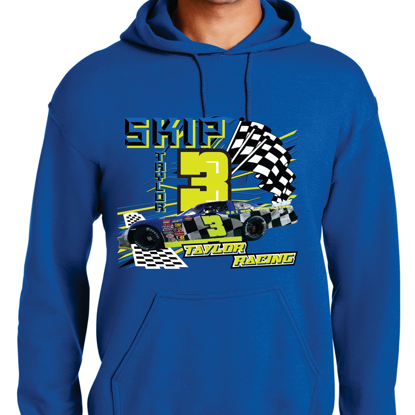 Taylor Racing 3 Car Hoodie