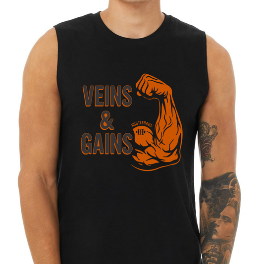 Hustle Haus Veins and Gains Muscle Tank