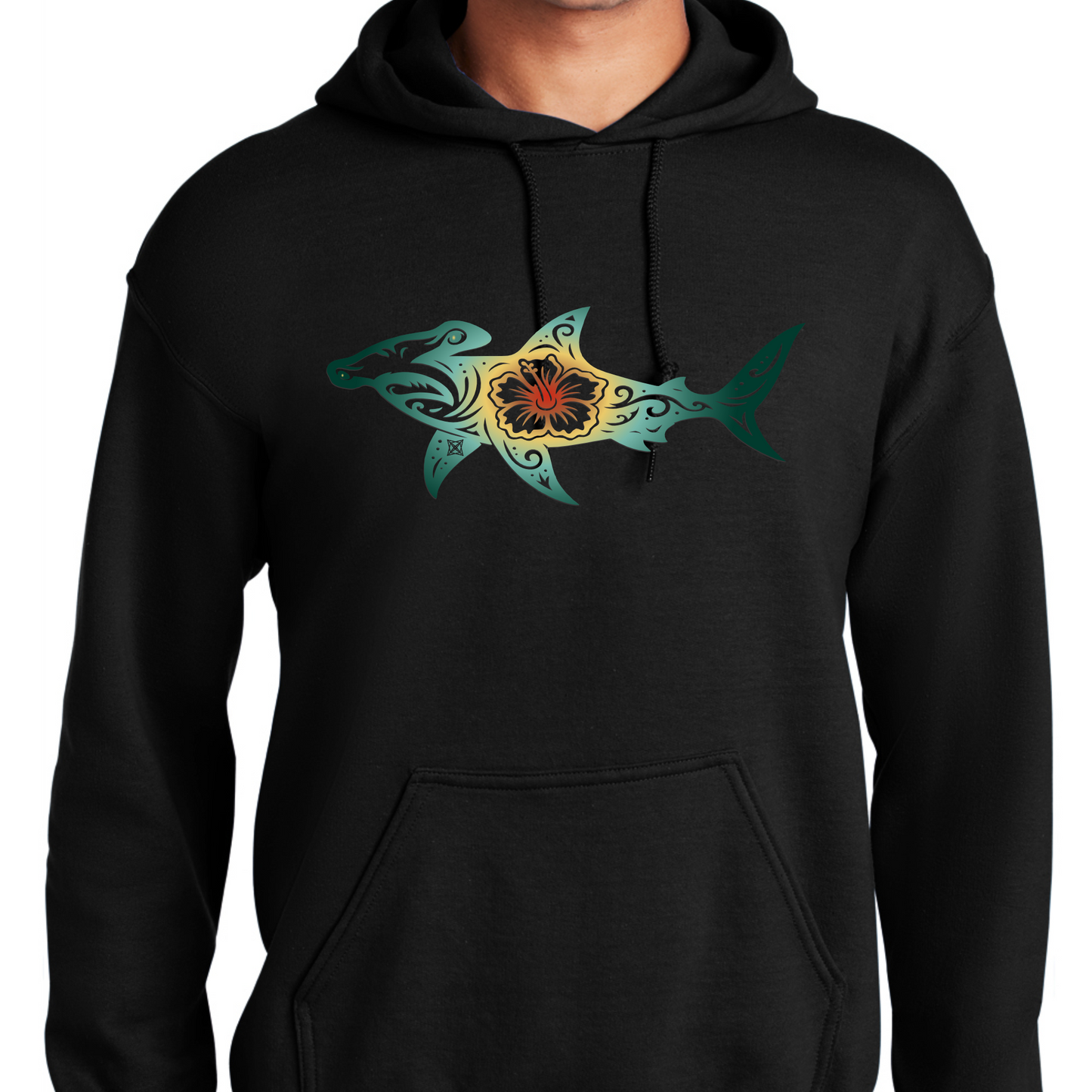 Hibiscus Hammer Head Shark Swag X Hoodie
