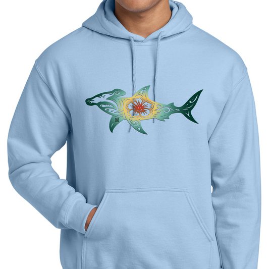 Hibiscus Hammer Head Shark Swag X Hoodie