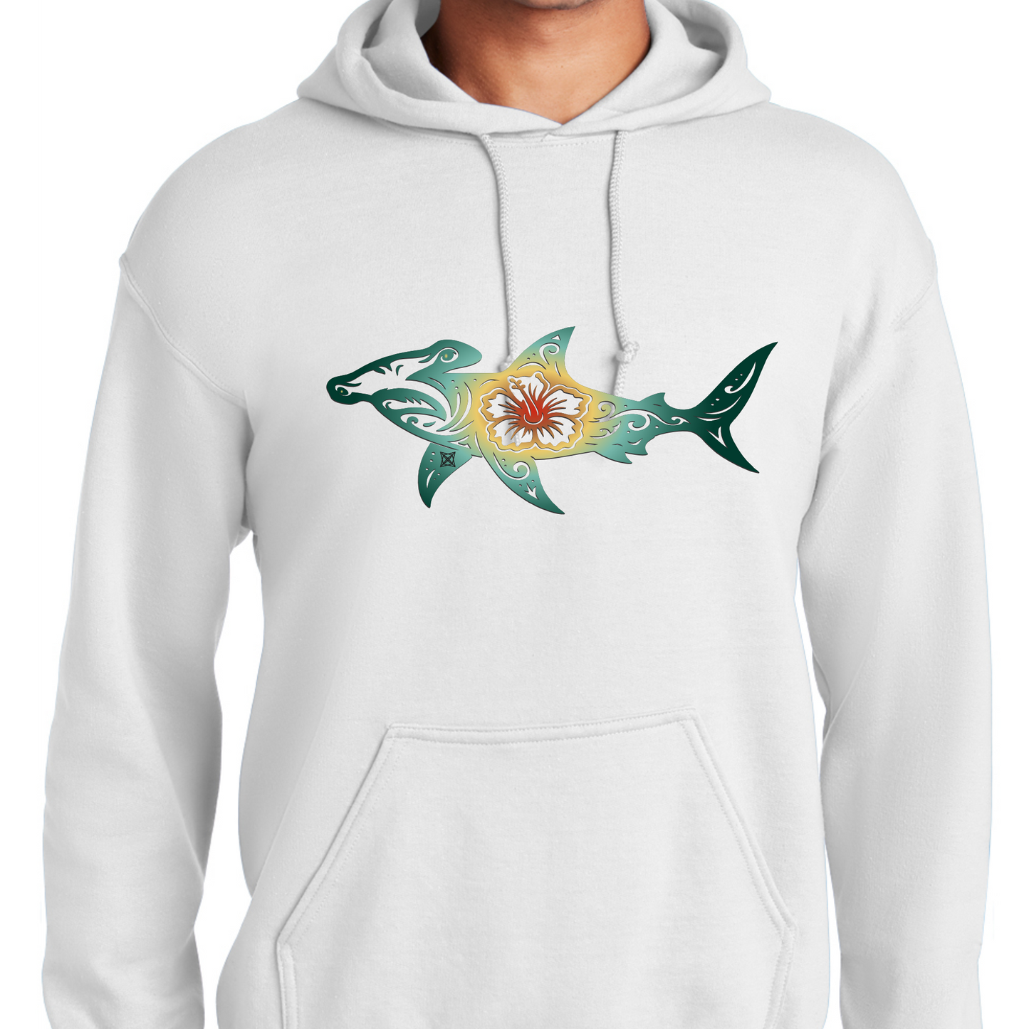 Hibiscus Hammer Head Shark Swag X Hoodie
