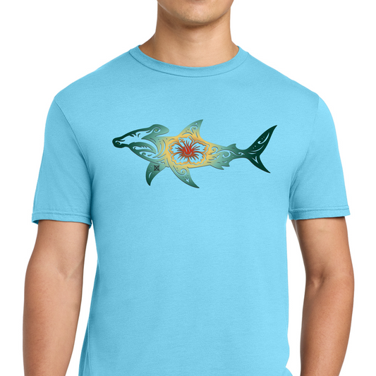 Hibiscus Hammer Head Shark Swag X T-shirt