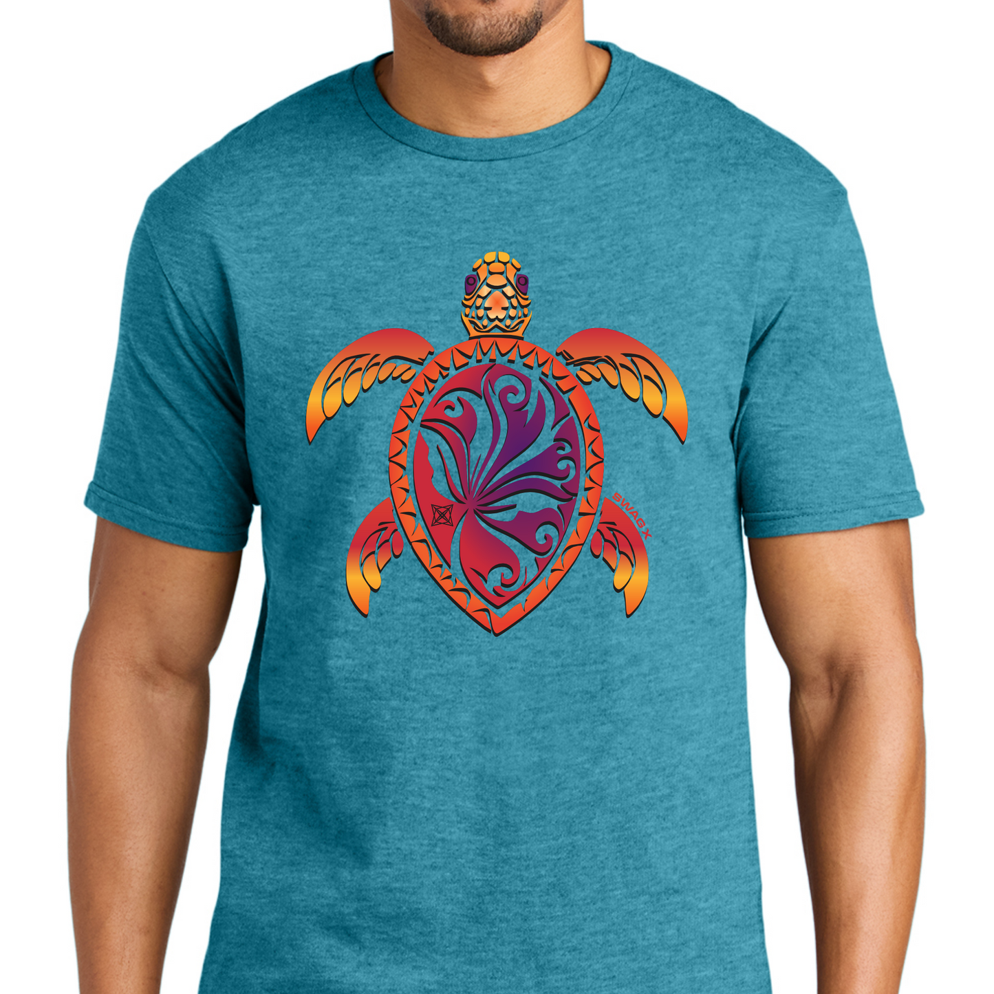 Sunset Turtle Swag X T-shirt