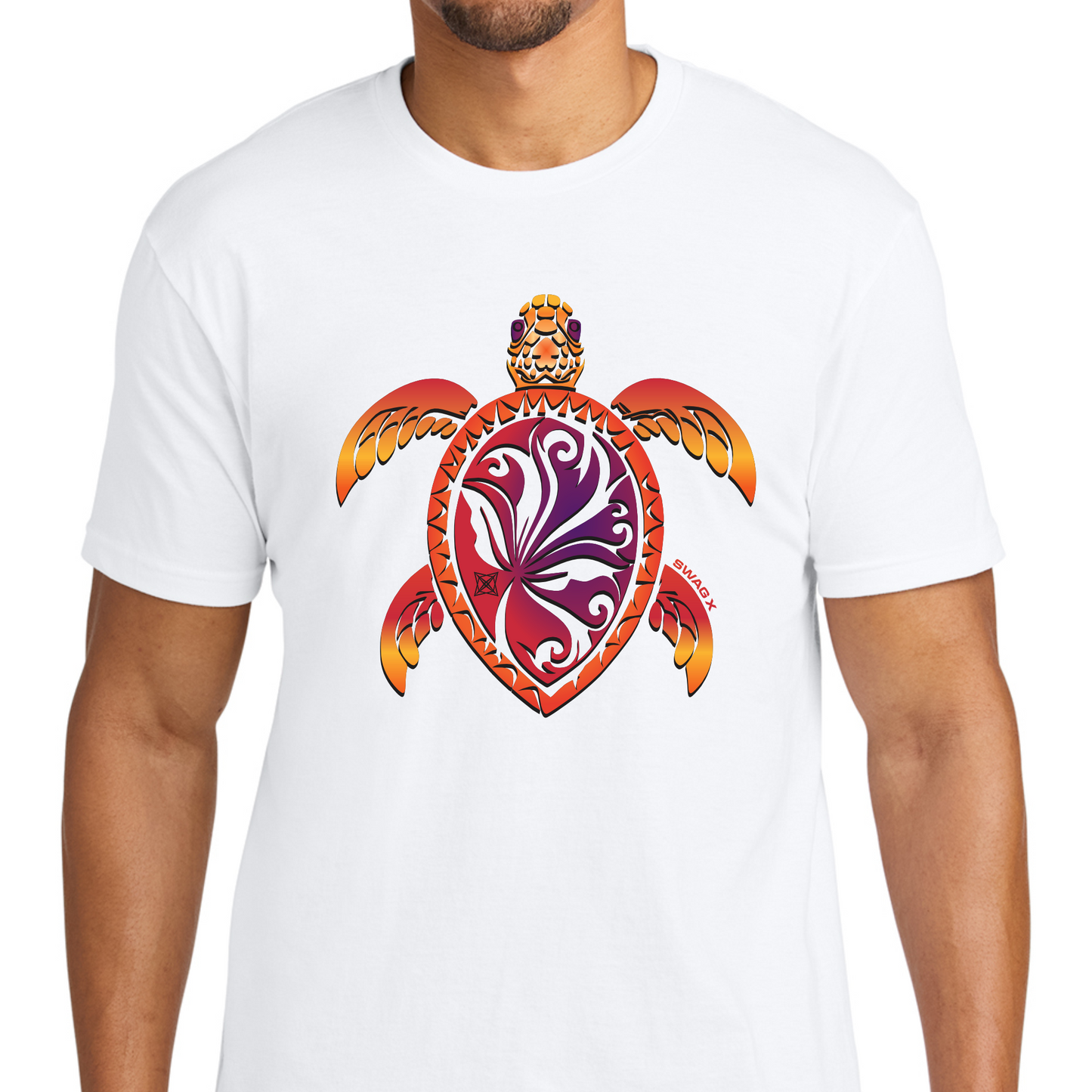 Sunset Turtle Swag X T-shirt