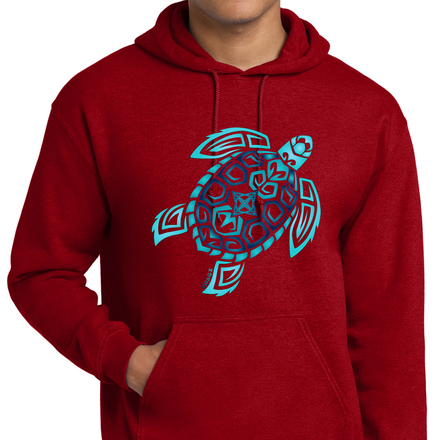 Teal Turtle Swag X Hoodie