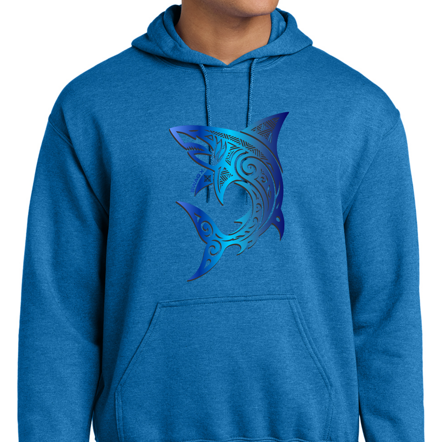 Blue Great White Shark Swag X Hoodie