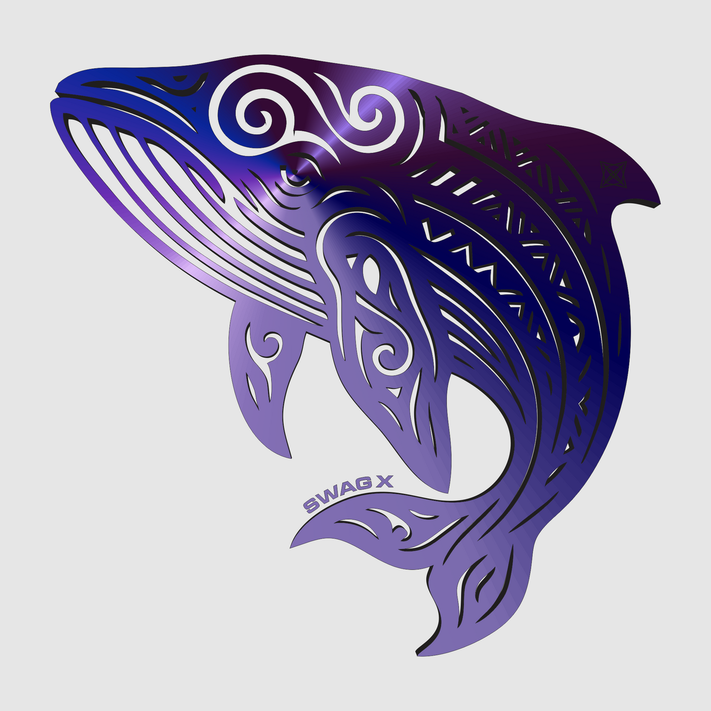 Purple Gem Humpback Whale Swag X T-shirt