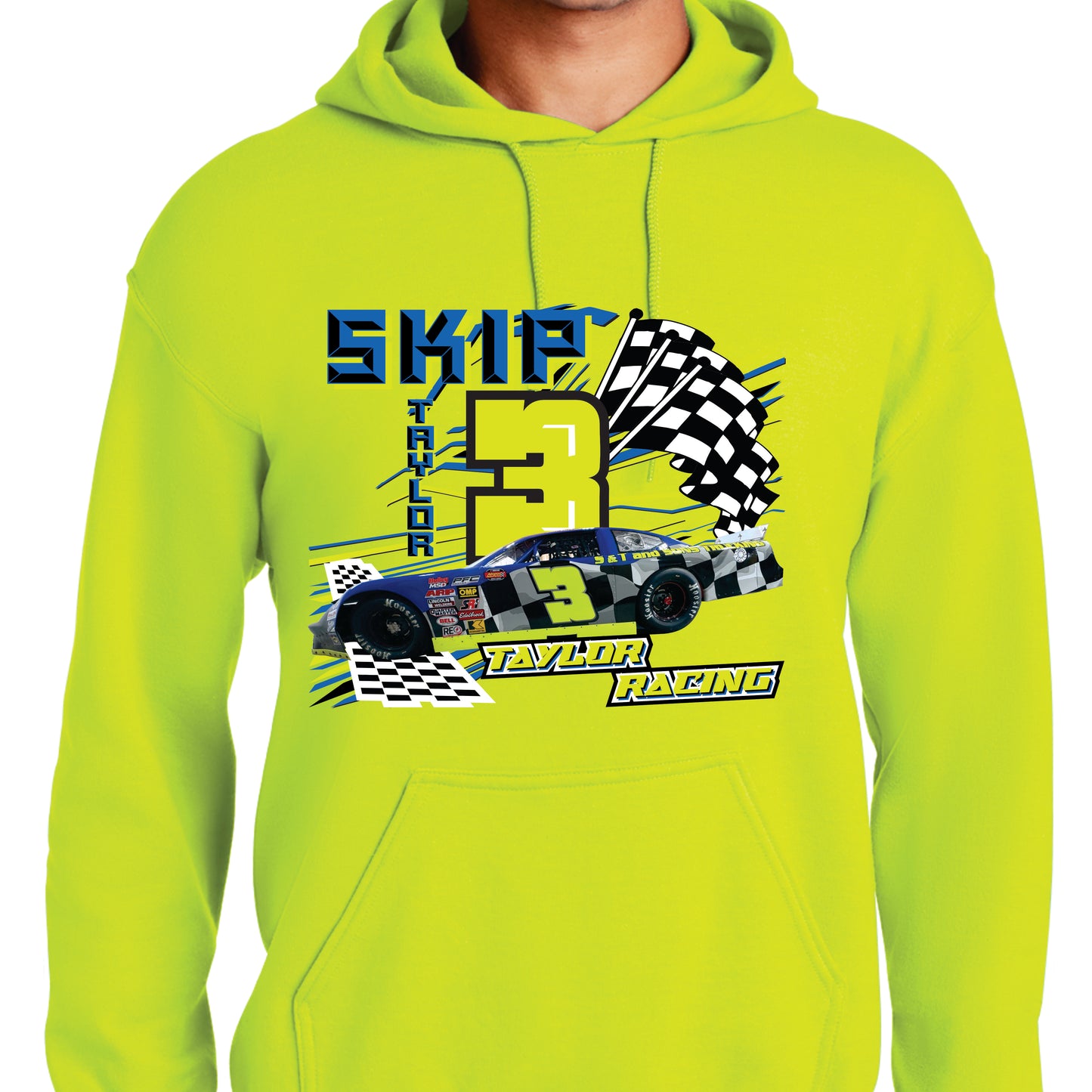 Taylor Racing 3 Car Hoodie